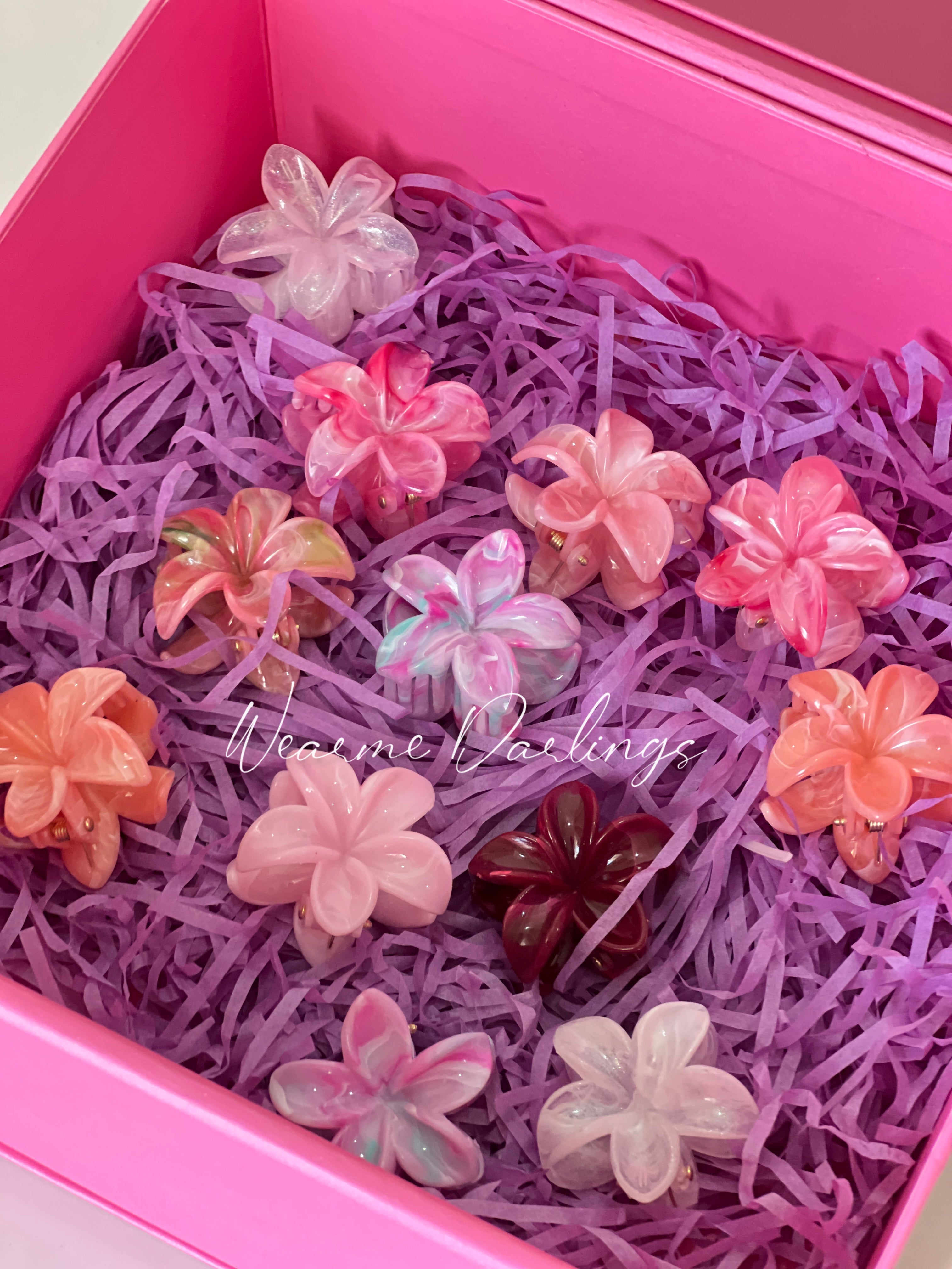 Set of two Mini Hair Daisy Clips