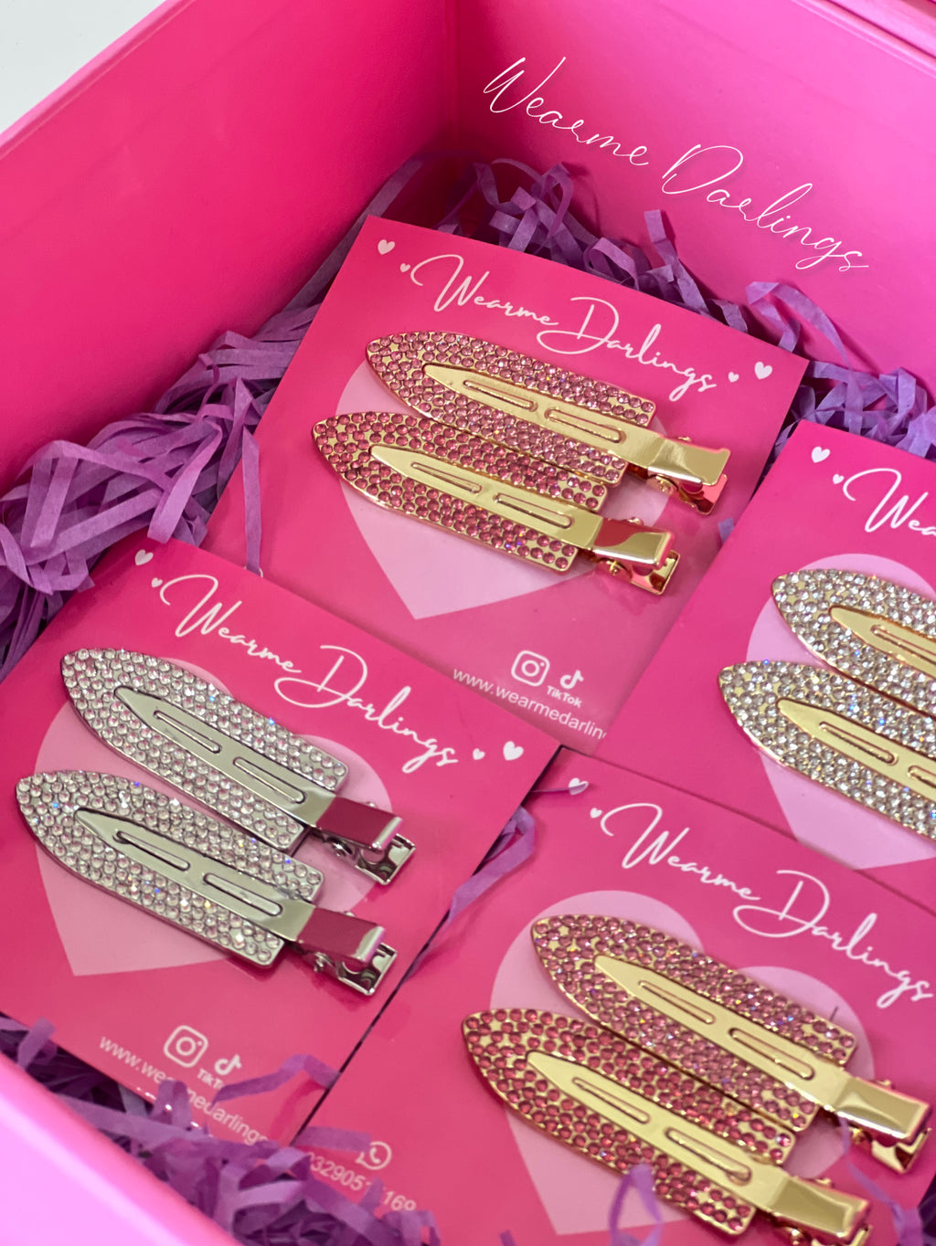 Rhinestone Luxury Hair pins Set of two