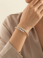 Princess Diamond Cuff 18k