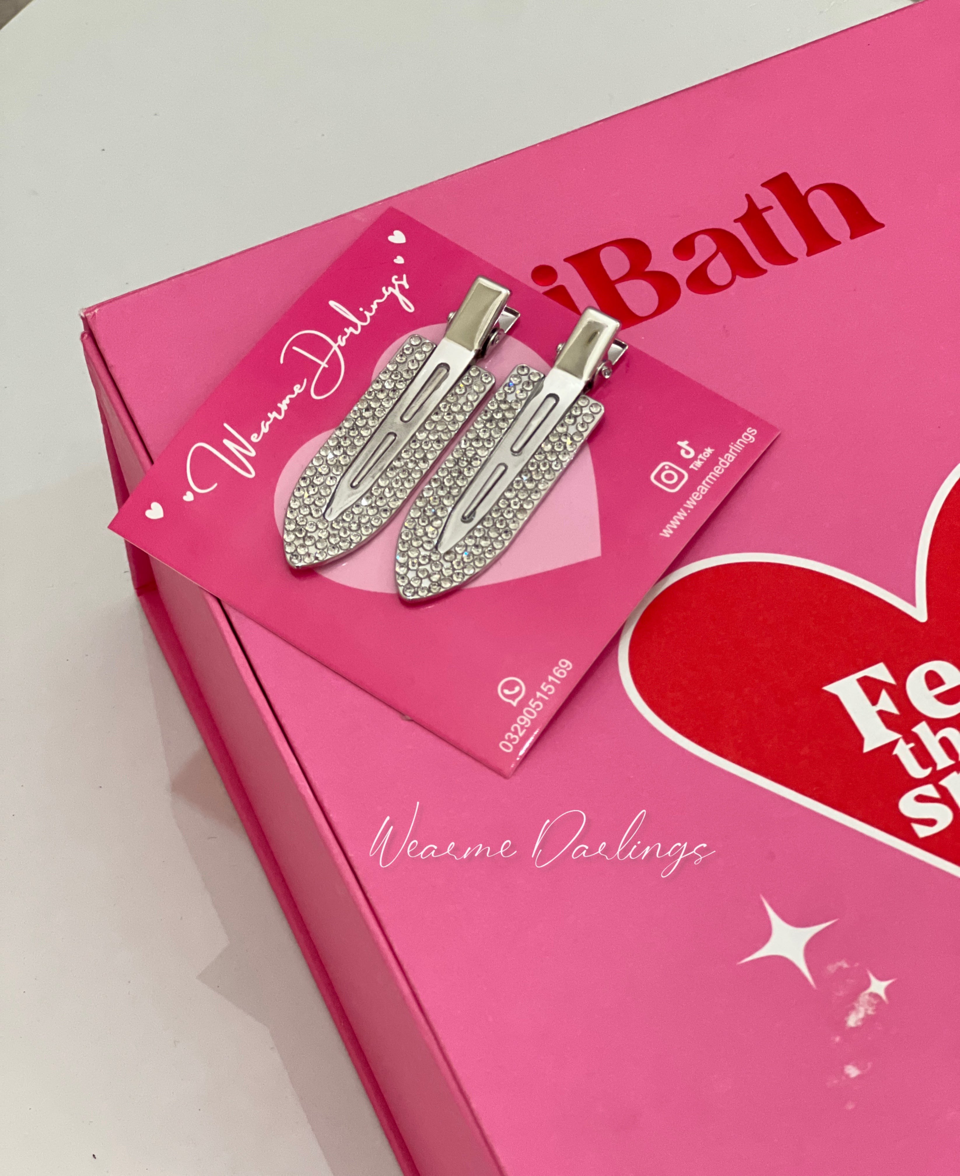Rhinestone Luxury Hair pins Set of two