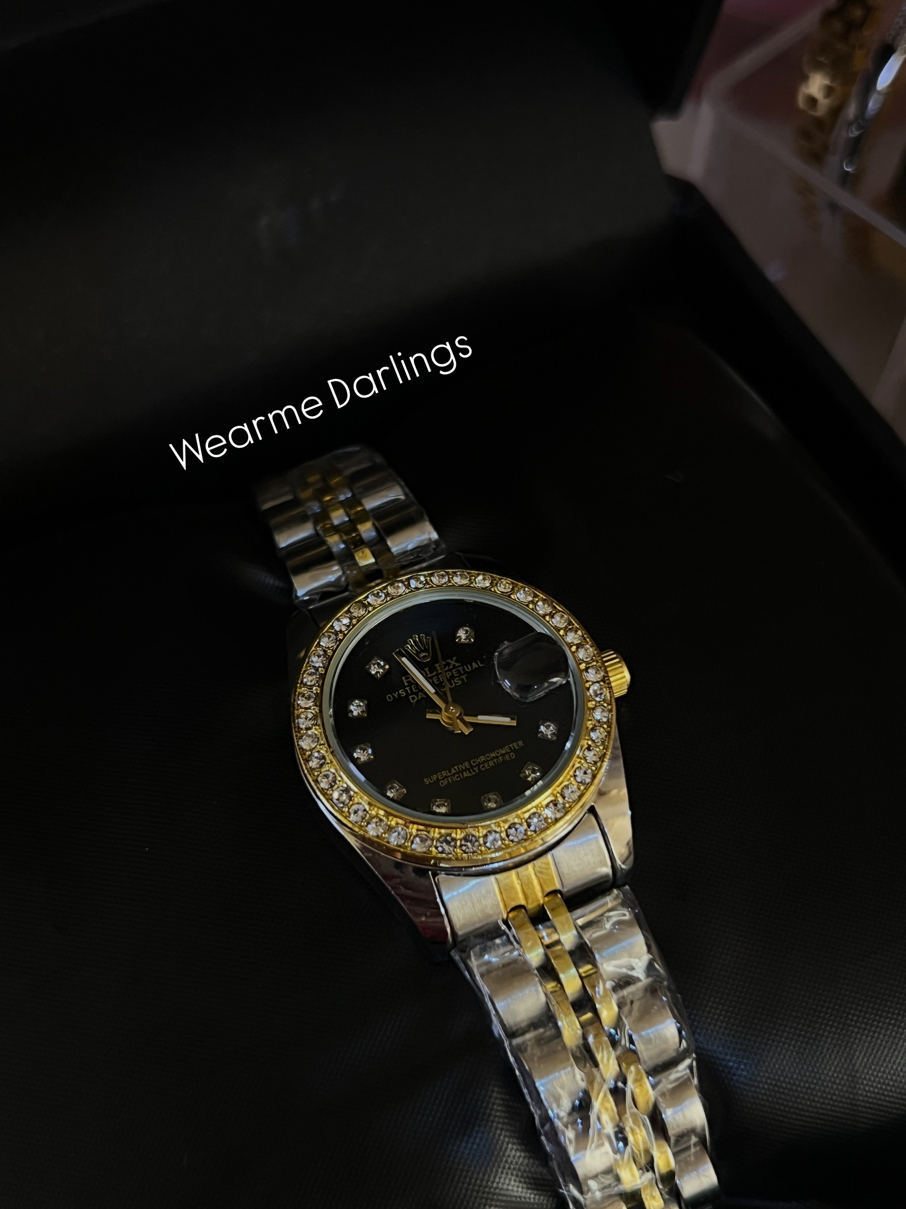 Black dial With stones