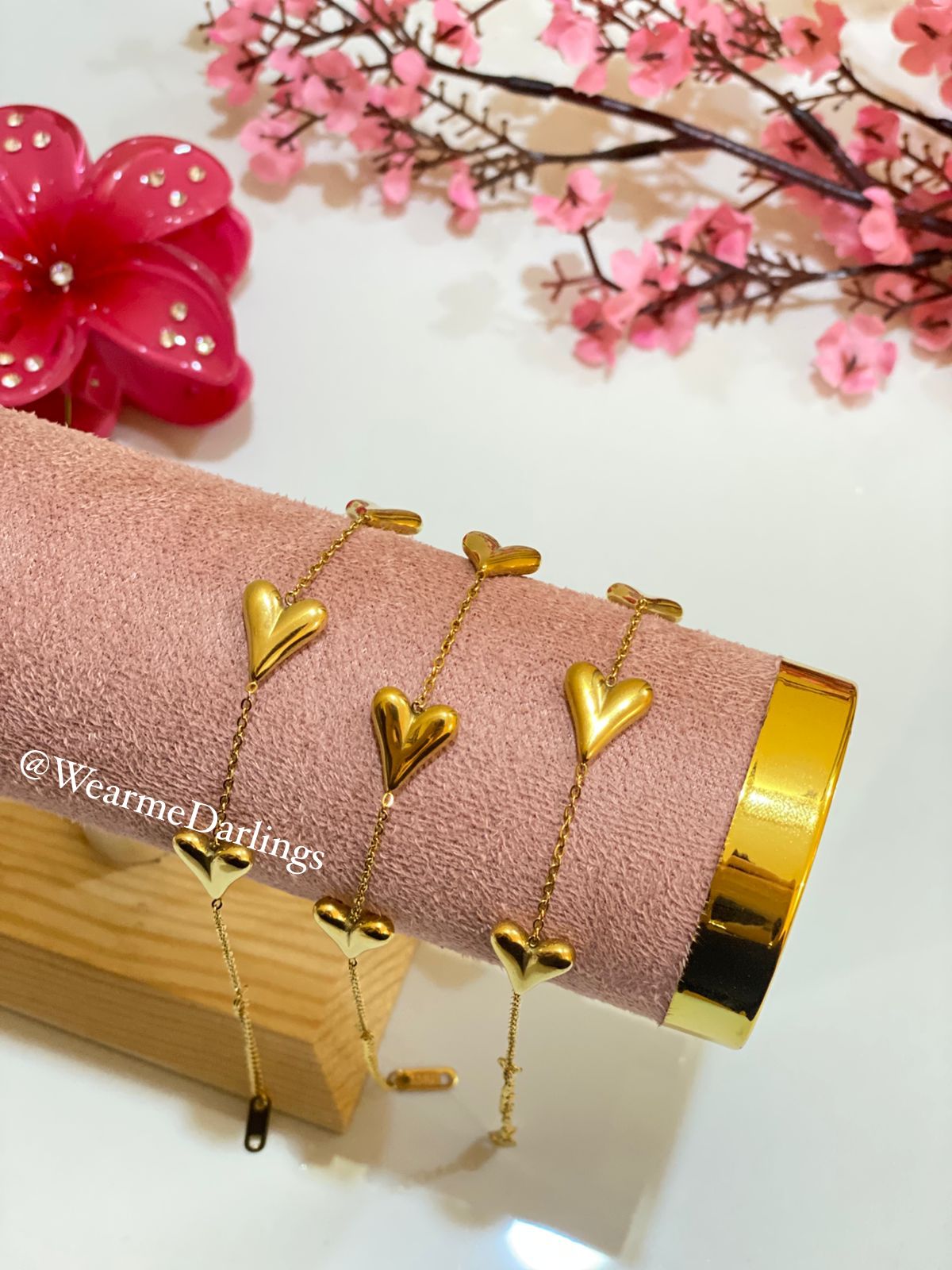 Heart Charm Bracelet