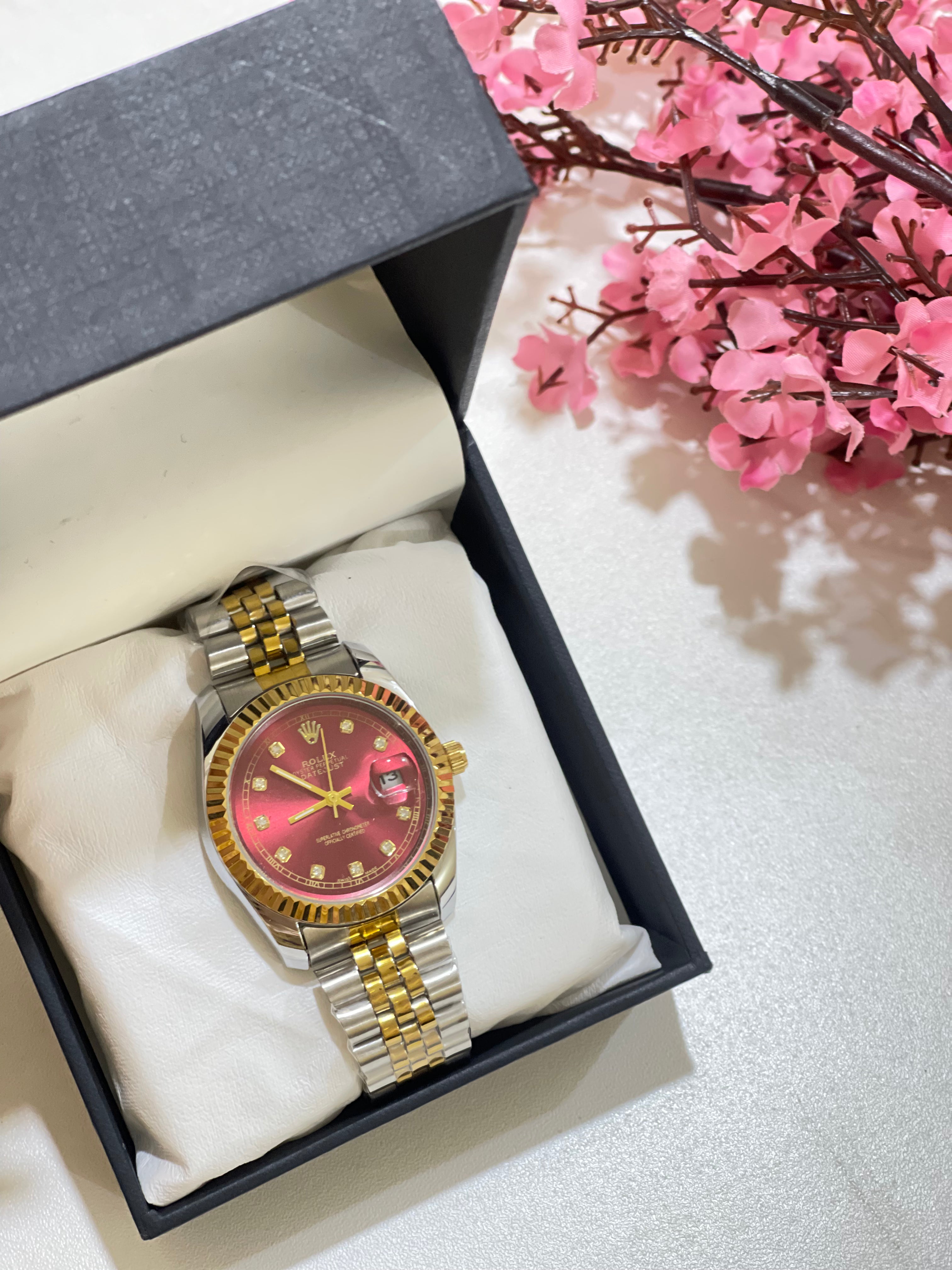 Red Luxury Rolex